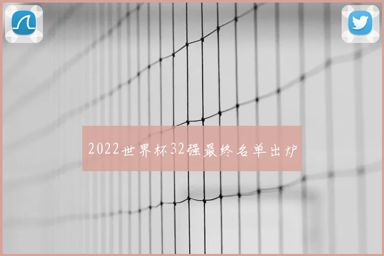 2022世界杯32强最终名单出炉